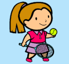 Dibujo Chica tenista pintado por Layla