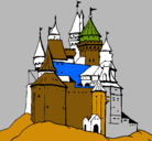Dibujo Castillo medieval pintado por alan