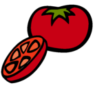 Dibujo Tomate pintado por yaneth