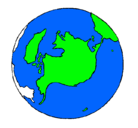 Dibujo Planeta Tierra pintado por santaanto