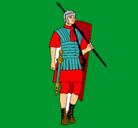 Dibujo Soldado romano pintado por alvaro