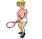 Dibujo Chica tenista pintado por EMILIAANDFRAN