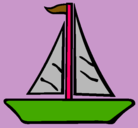 Dibujo Barco velero pintado por valeria