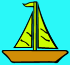 Dibujo Barco velero pintado por lizebth