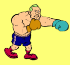 Dibujo Boxeador pintado por brendaestefania