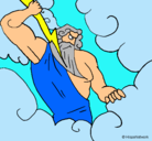 Dibujo Dios Zeus pintado por lorena979