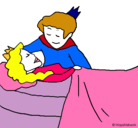 Dibujo La princesa durmiente y el príncipe pintado por lizylina