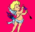 Dibujo Cupido pintado por chaparritabonita