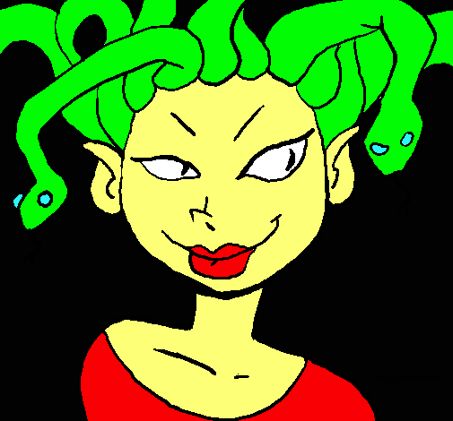 Mujer medusa