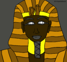 Dibujo Tutankamon pintado por melissa