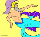 Dibujo Poseidón pintado por lorena979