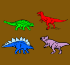 Dibujo Dinosaurios de tierra pintado por fer