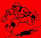 Dibujo Cuadrangular de béisbol pintado por sol