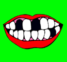 Dibujo Boca y dientes pintado por klds10