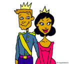 Dibujo Príncipe y princesa pintado por sairi