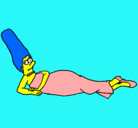 Dibujo Marge pintado por LUCHIANUMBER1