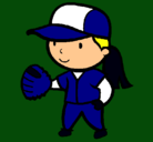 Dibujo Jugadora de béisbol pintado por 6o8hmgh