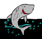 Dibujo Tiburón pintado por kalil