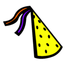 Dibujo Sombrero de cumpleaños pintado por anita