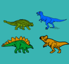 Dibujo Dinosaurios de tierra pintado por tomass