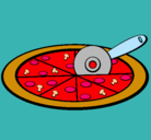 Dibujo Pizza pintado por dylan1234