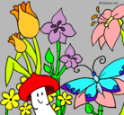 Dibujo Fauna y flora pintado por paola