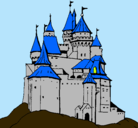 Dibujo Castillo medieval pintado por oscarlaraesteve