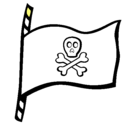 Dibujo Bandera pirata pintado por juanpablo