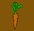 Dibujo zanahoria pintado por lidia