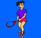 Dibujo Chica tenista pintado por sofia