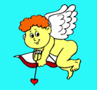 Dibujo Cupido pintado por dianita
