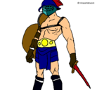 Dibujo Gladiador pintado por santiago10
