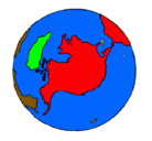 Dibujo Planeta Tierra pintado por katherine