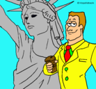Dibujo Estados Unidos de América pintado por vicen