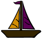 Dibujo Barco velero pintado por lili