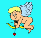Dibujo Cupido pintado por lauritakro