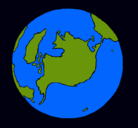 Dibujo Planeta Tierra pintado por duvanluna