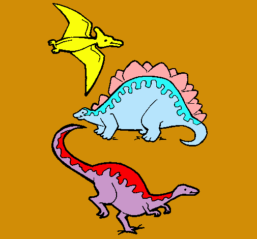 Tres clases de dinosaurios