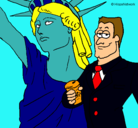 Dibujo Estados Unidos de América pintado por lis54