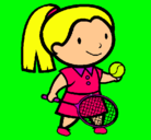 Dibujo Chica tenista pintado por elenagil
