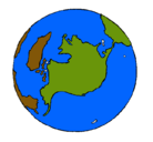 Dibujo Planeta Tierra pintado por vvj