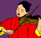 Dibujo Violinista pintado por TDFGHJ