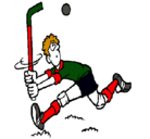 Dibujo Jugador de hockey sobre hierba pintado por FAFA