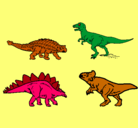 Dibujo Dinosaurios de tierra pintado por irvin