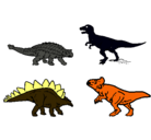 Dibujo Dinosaurios de tierra pintado por ricardo