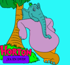 Dibujo Horton pintado por isa