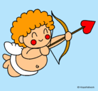 Dibujo Cupido pintado por yulian-calveiro