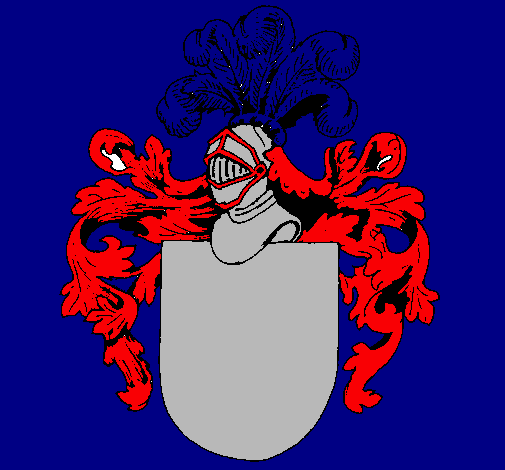 Escudo de armas y casco