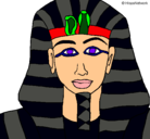 Dibujo Tutankamon pintado por p