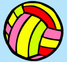 Dibujo Pelota de voleibol pintado por ANDREA